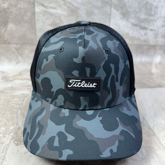 NEW Titleist Monterey 2023 Fitted Golf Hat Cap - Black Camo Pick Your Size - Picture 5 of 8